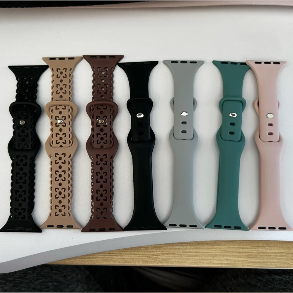 Variety of Silicone Apple Watch Bands
